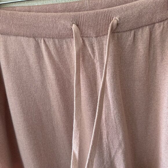 Eileen Fisher Powder Peruvian Organic Cotton Blend Jogger Pant Pink Size L - Picture 2 of 6